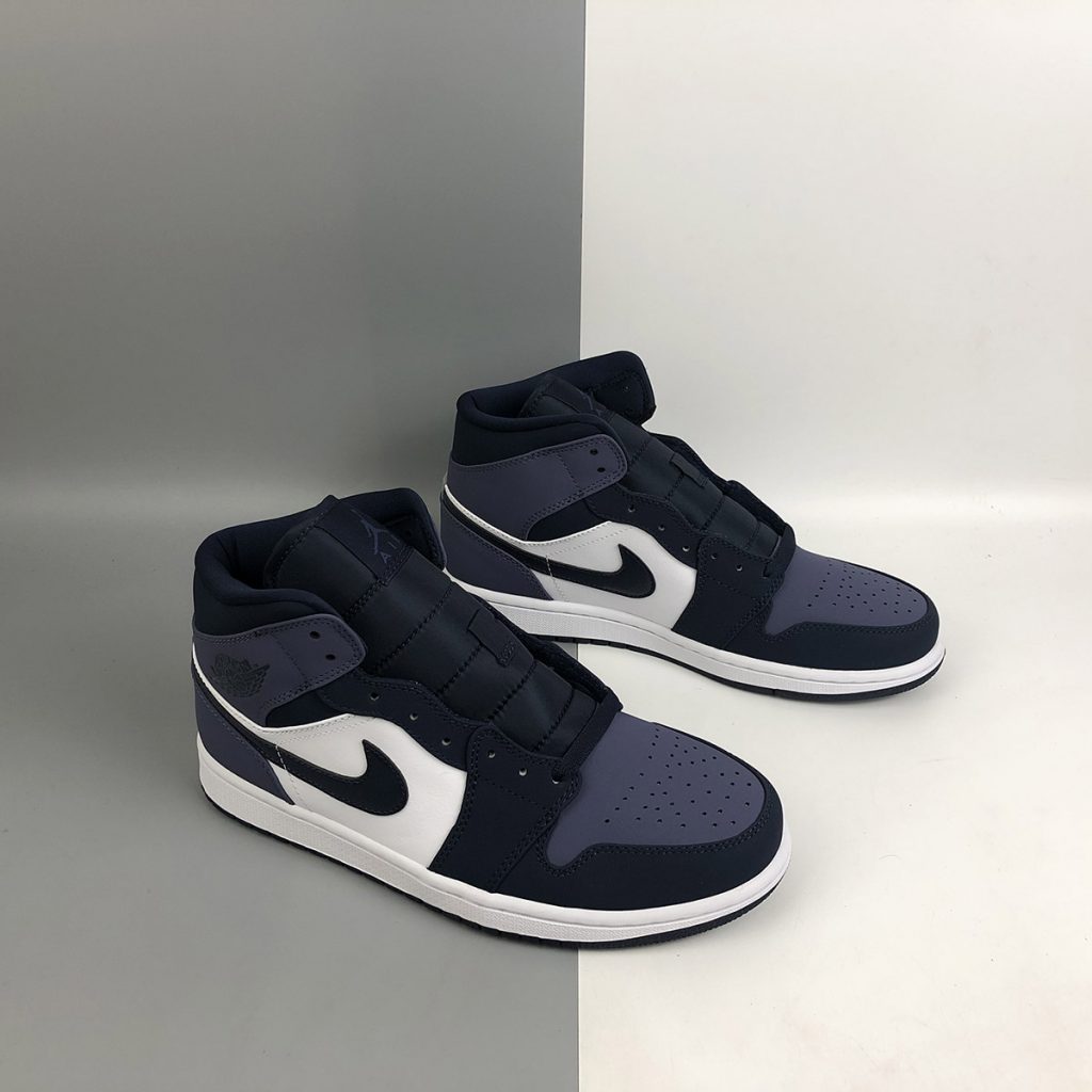 air jordan 1 mid obsidian sanded purple