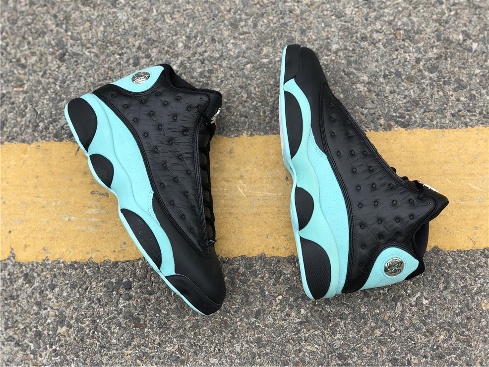 Air Jordan 13 Retro “Island Green” Black/Island Green-Metallic Silver – The Sole Line