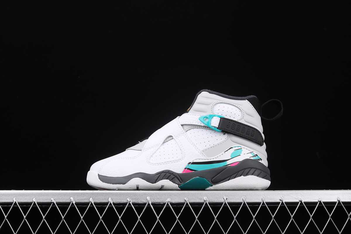 white turbo green jordan 8