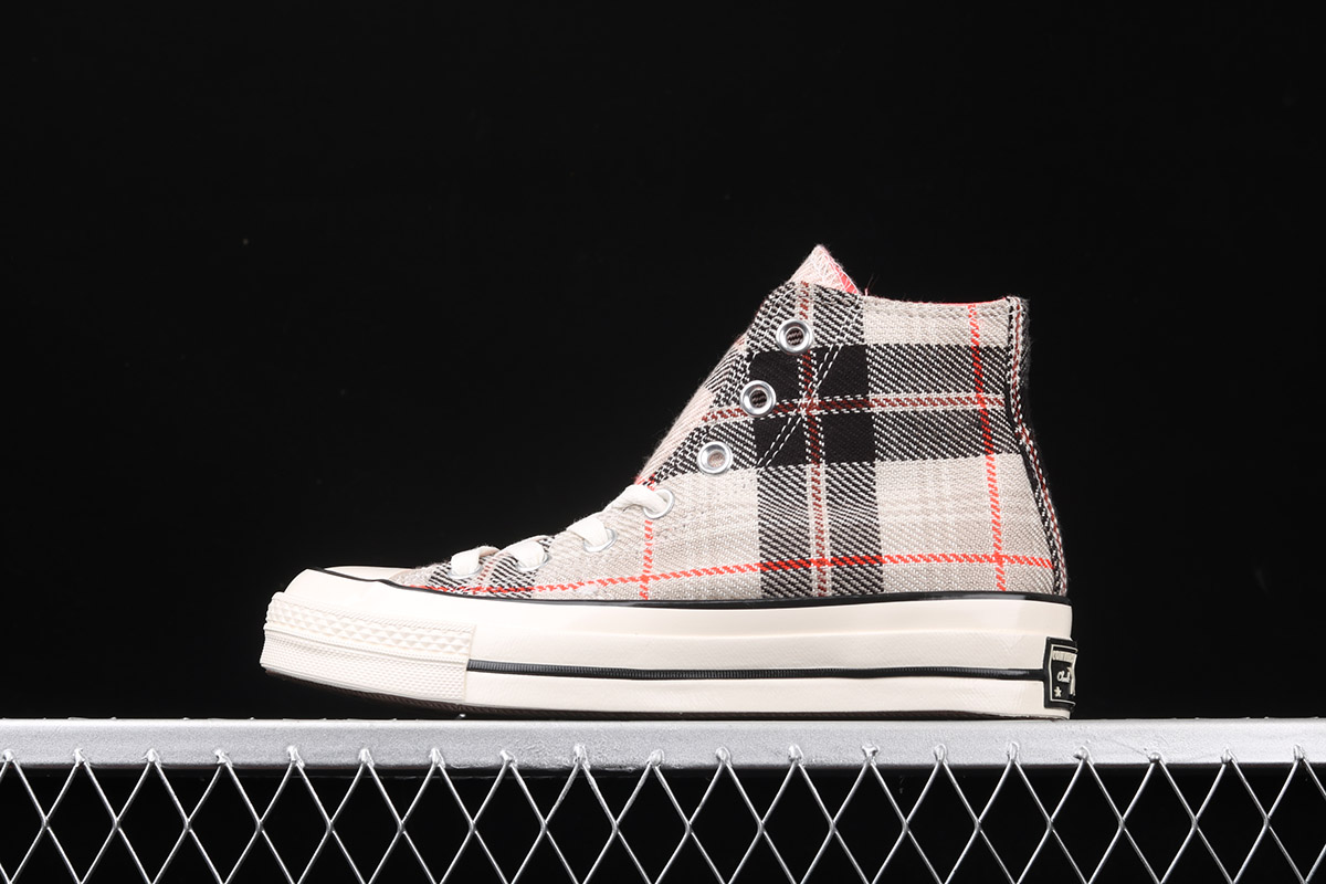 plaid converse