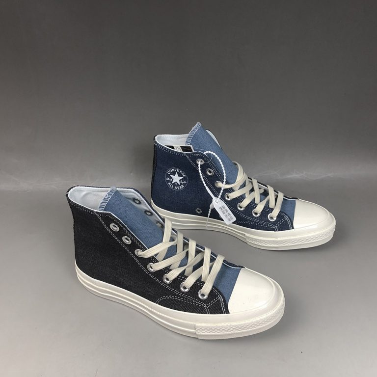 Converse Renew Denim Tri-Panel Chuck 70 High Top Dark Denim/Light Denim â The Sole Line