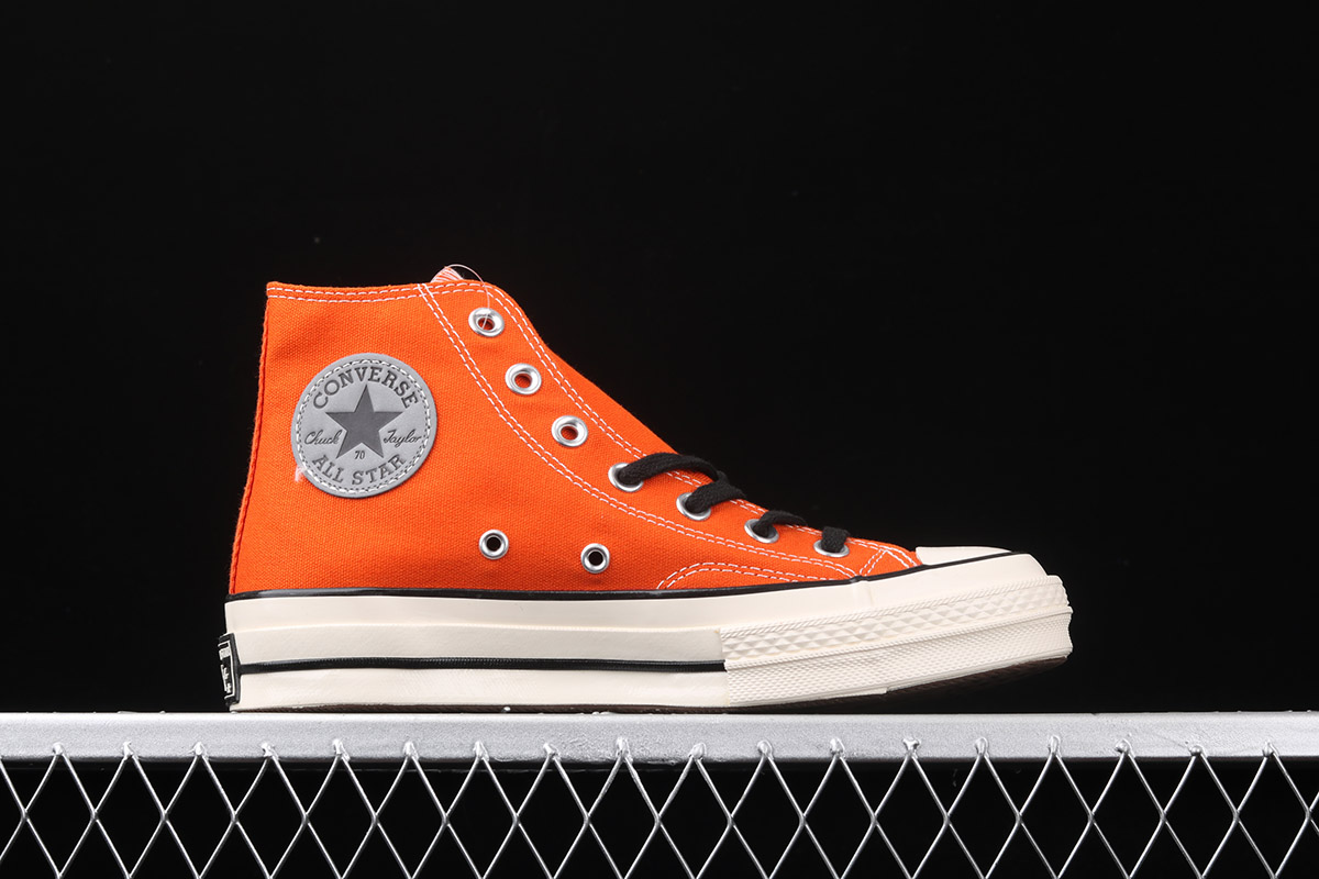 orange converse high tops
