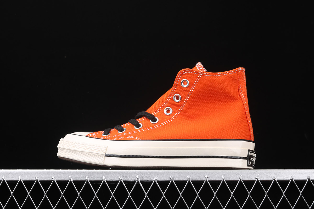 orange black converse