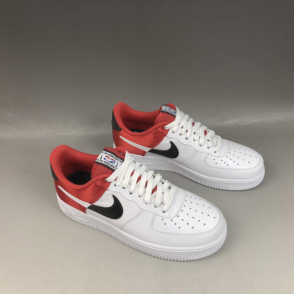 NBA x Nike Air Force 1 07 LV8 White Red For Sale – The Sole Line