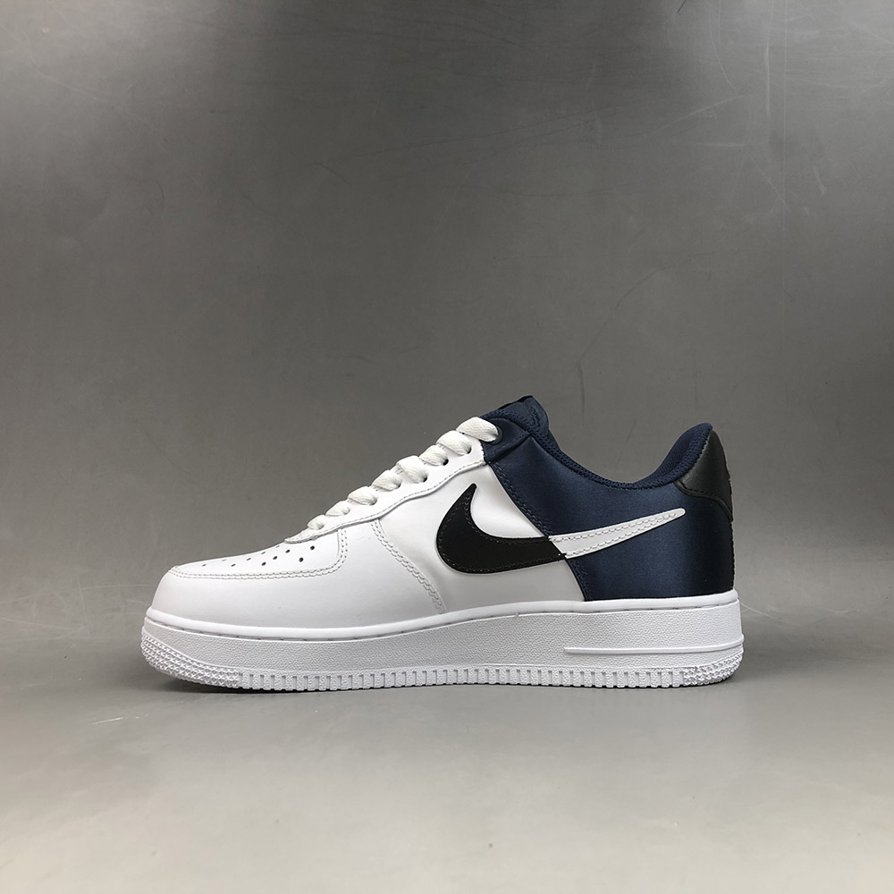 nike air force navy blue and white