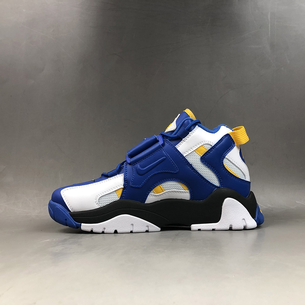 nike air barrage blue and yellow