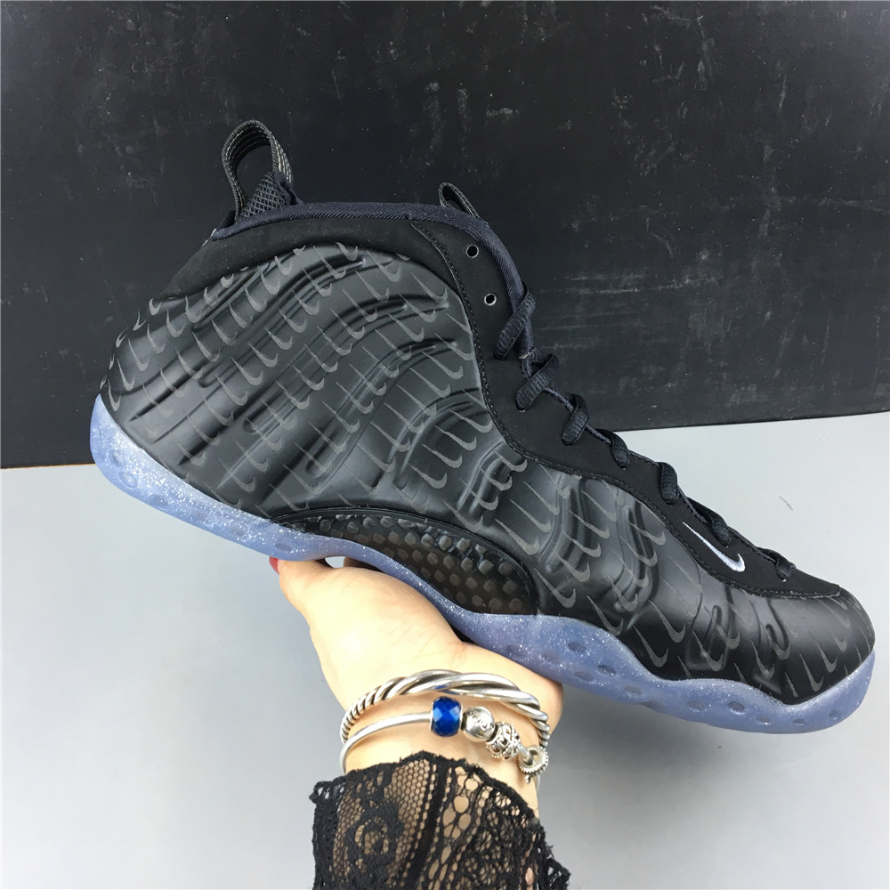 foamposite pro black metallic silver