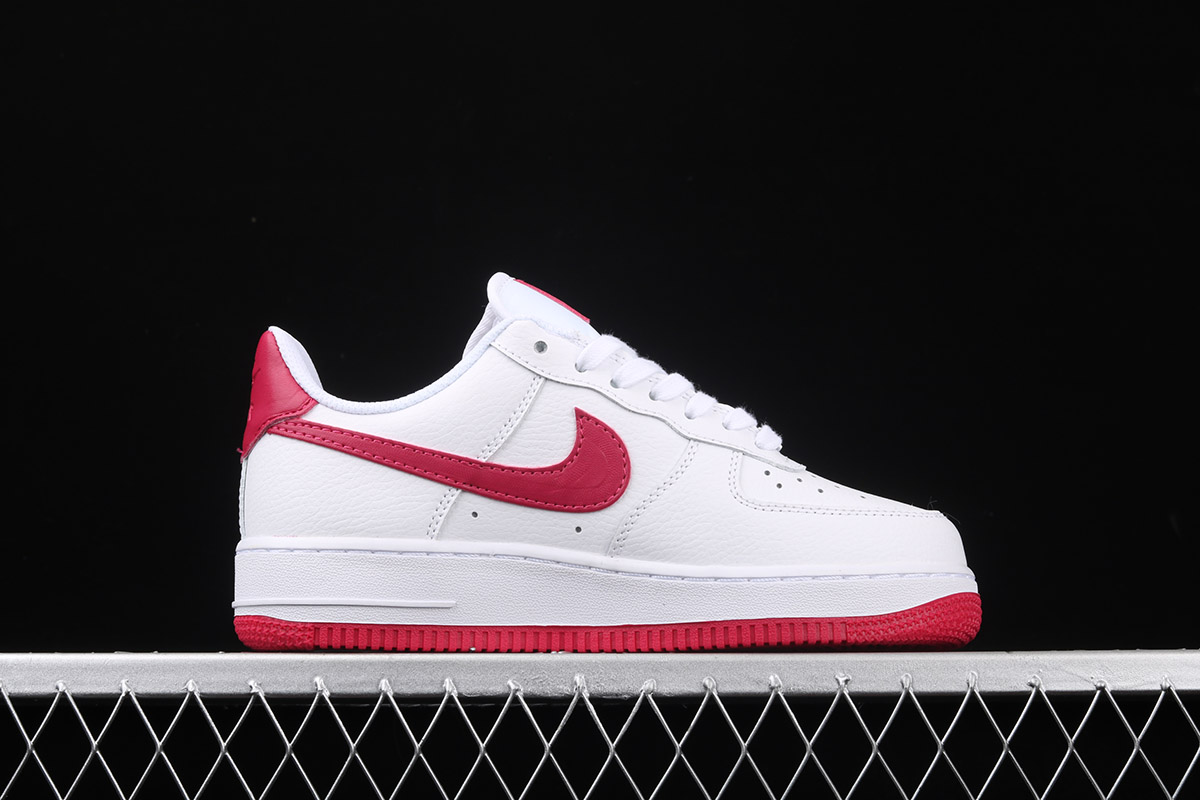 Nike Air Force 1 '07 White/White-Noble Red-Wild Cherry For Sale – The Sole Line