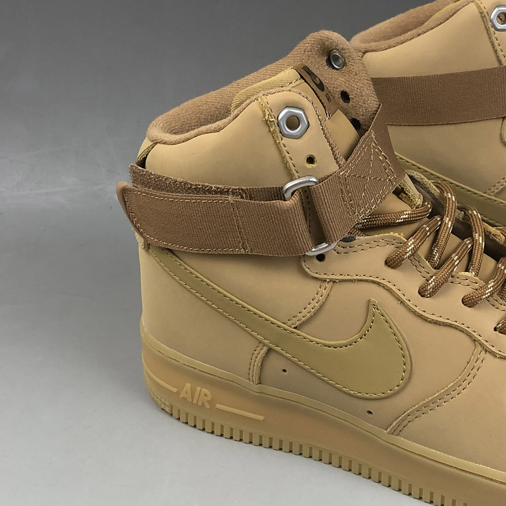 Nike-Air-Force-1-High-Flax-Wheat-Gum-Light-Brown-Black-For-Sale-6
