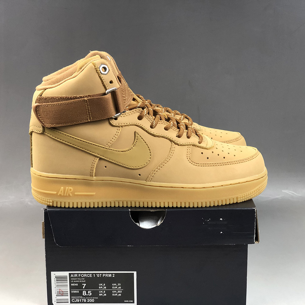 nike air force 1 high black and yellow