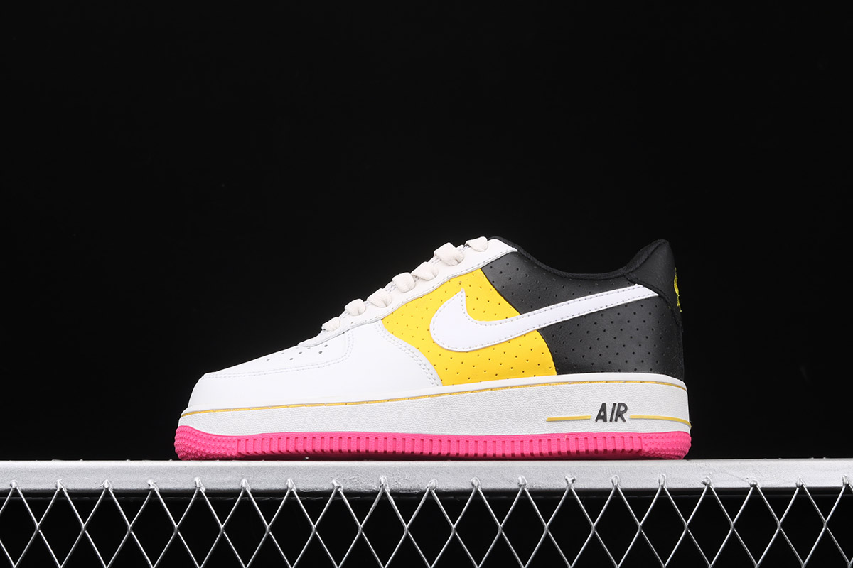 Nike Air Force 1 Low “Moto” White Yellow Black Pink For Sale – The Sole Line