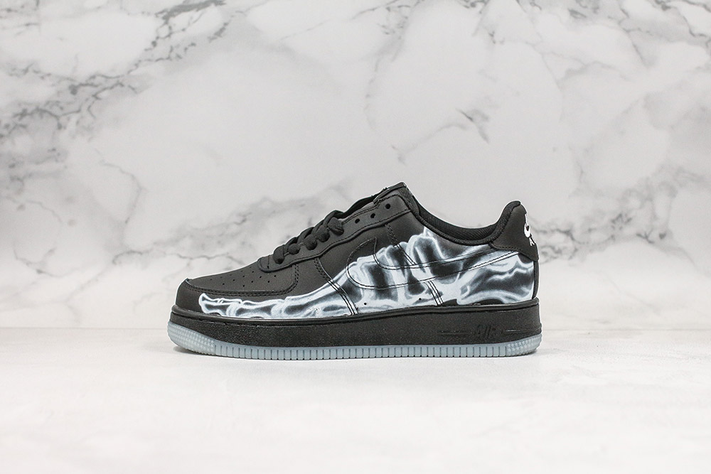 af1 skeleton black