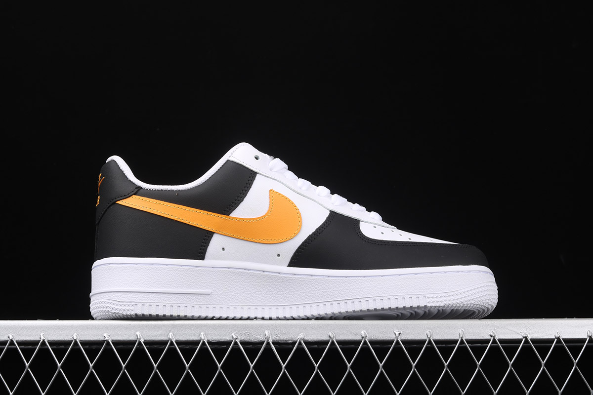 nike air force gold and black