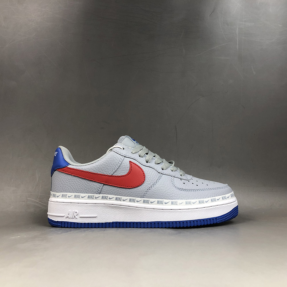 nike air force 1 wolf grey red