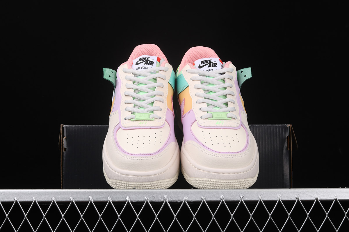 nike air force one shadow gel pale ivory multi