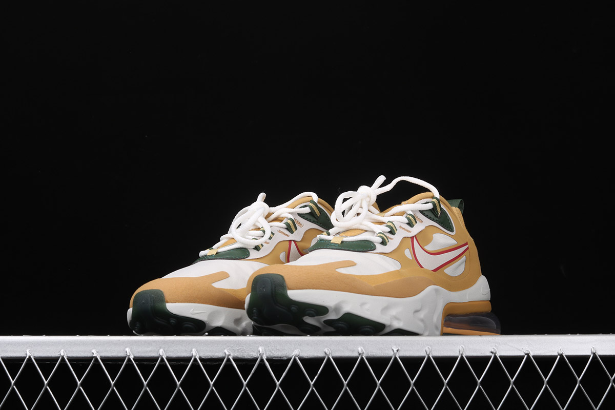 Nike Air Max 270 React Club Gold Light Bone Gold Wheat For Sale The Sole Line