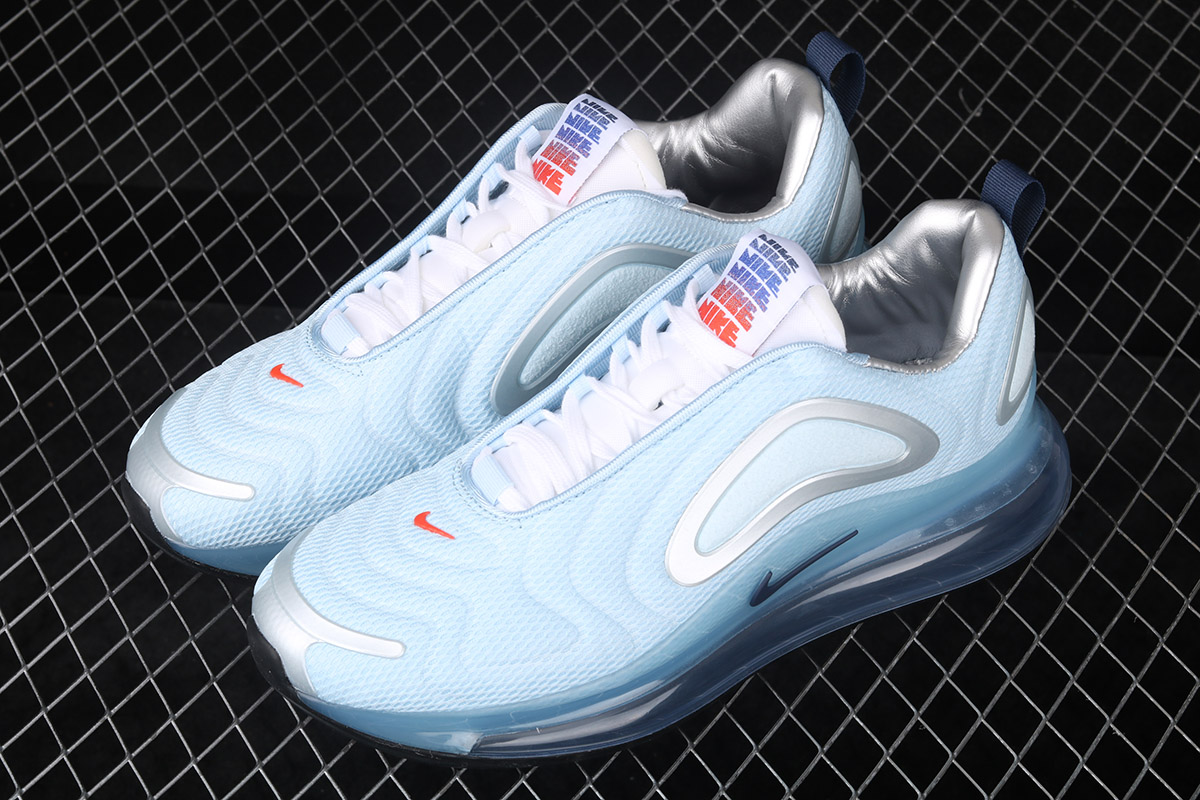 Nike Air Max 720 'Waffle Racer' Blue-Metallic Silver-Team Orange – The Sole Line