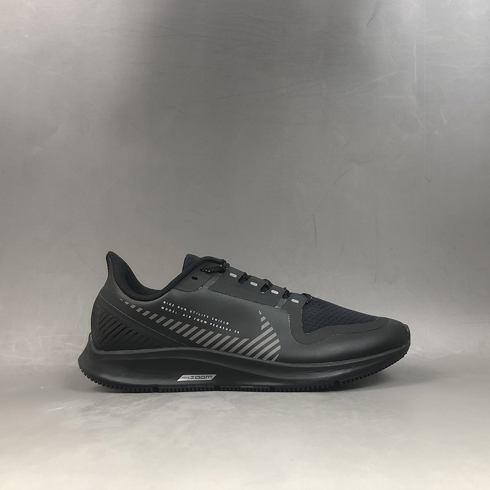 Nike Air Zoom Pegasus 36 Shield Black/Metallic Silver For Sale – The Sole Line