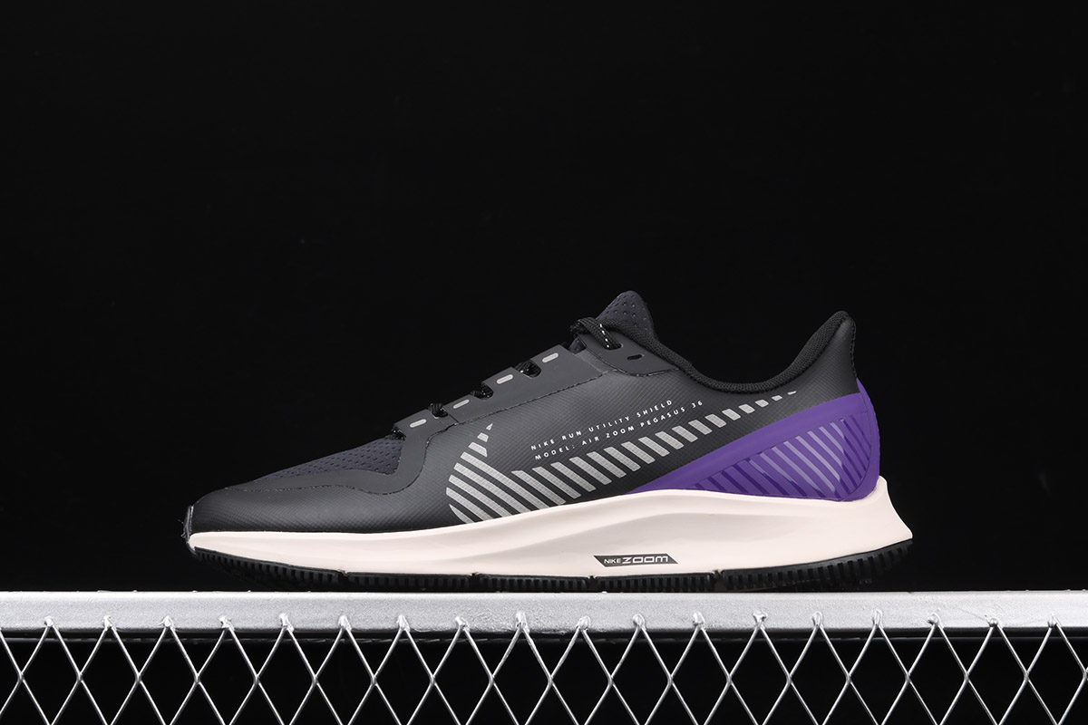 Nike Air Zoom Pegasus 36 Shield Black/Silver-Desert Sand For Sale – The Sole Line