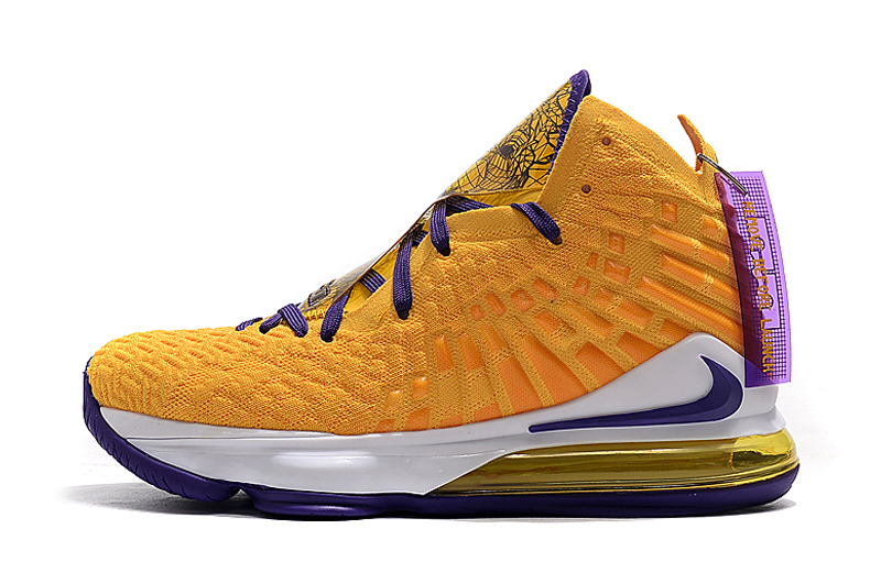 lebron 17 lakers purple yellow