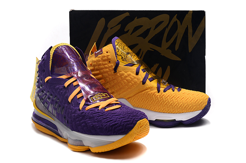 purple and yellow lebron's