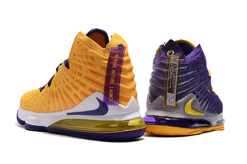 lebron 17 lakers purple yellow