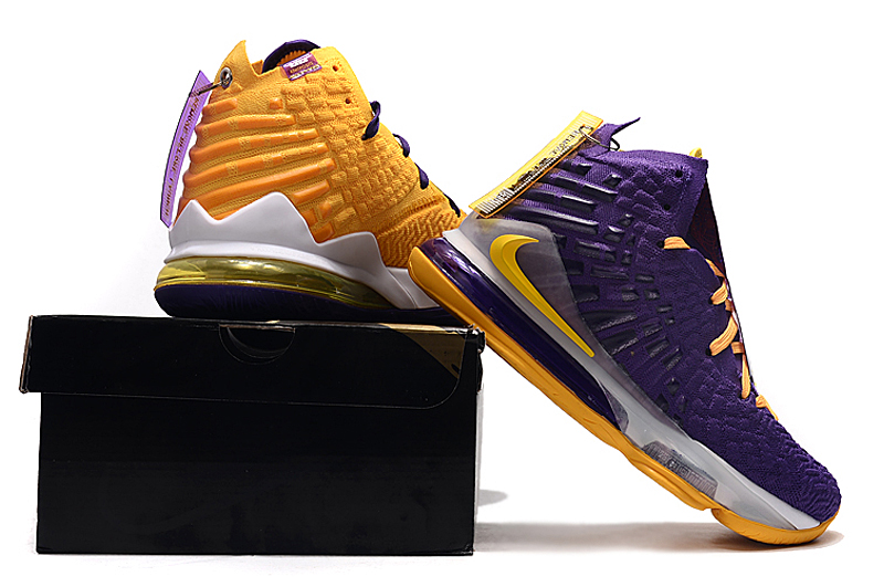 lebron 17 purple and yellow