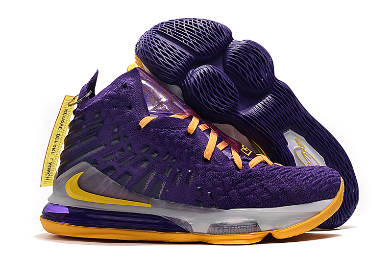 purple and yellow lebron's