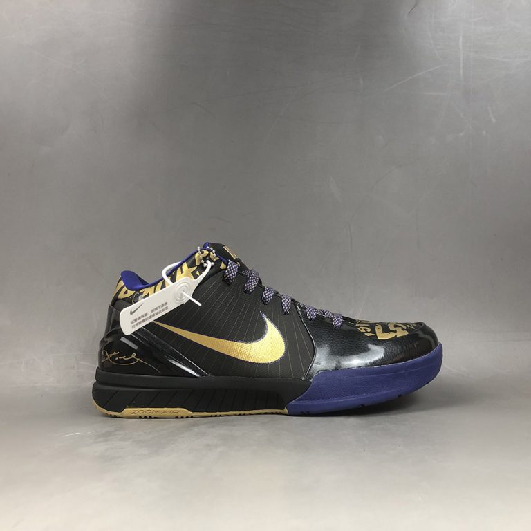 Nike Zoom Kobe 4 (Pop) âFinalsâ Black/Metallic Gold-Concord â The Sole Line