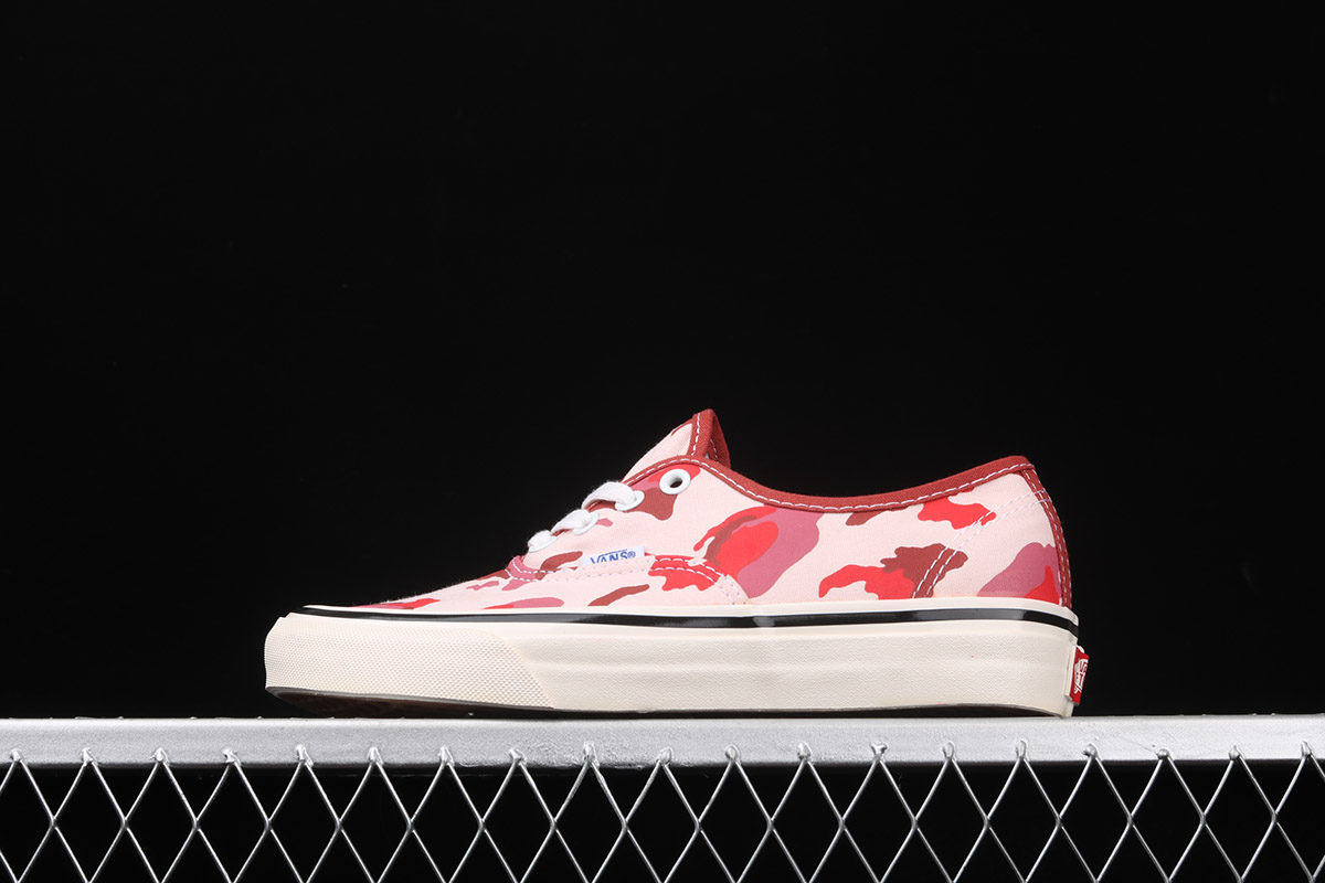 vans authentic red sale