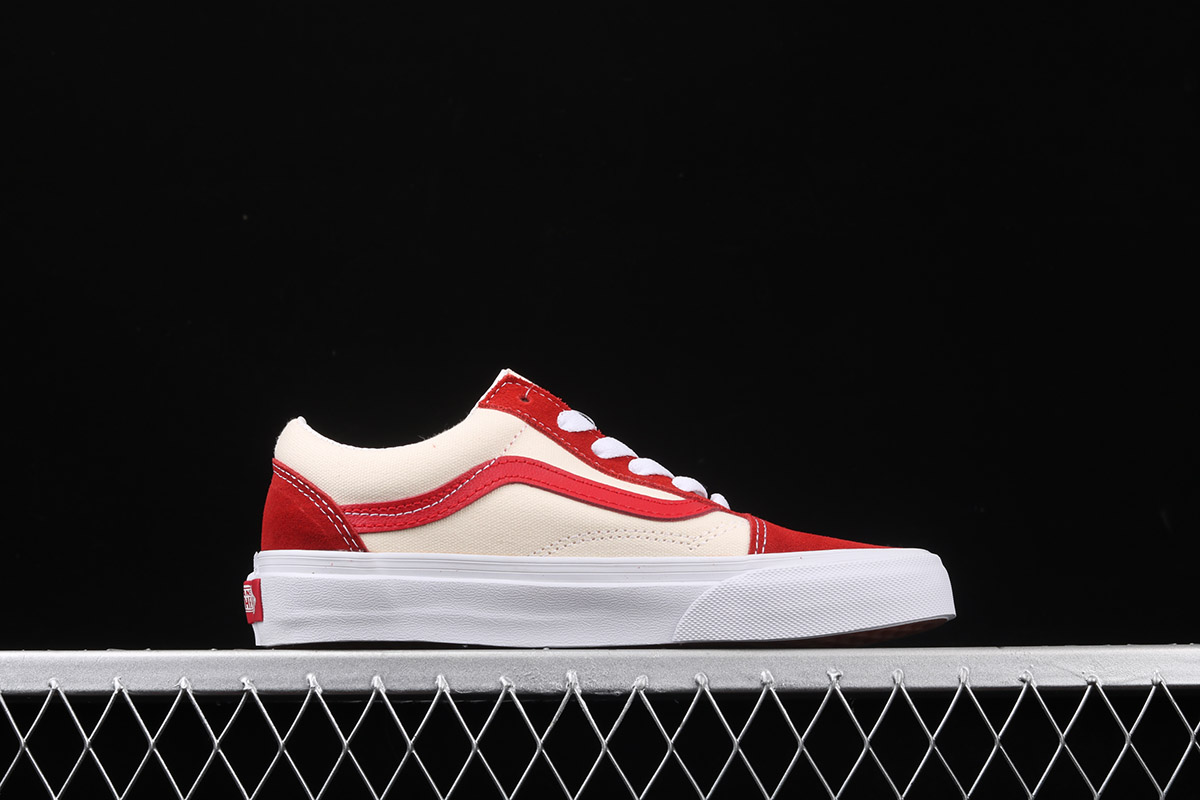 white vans red line