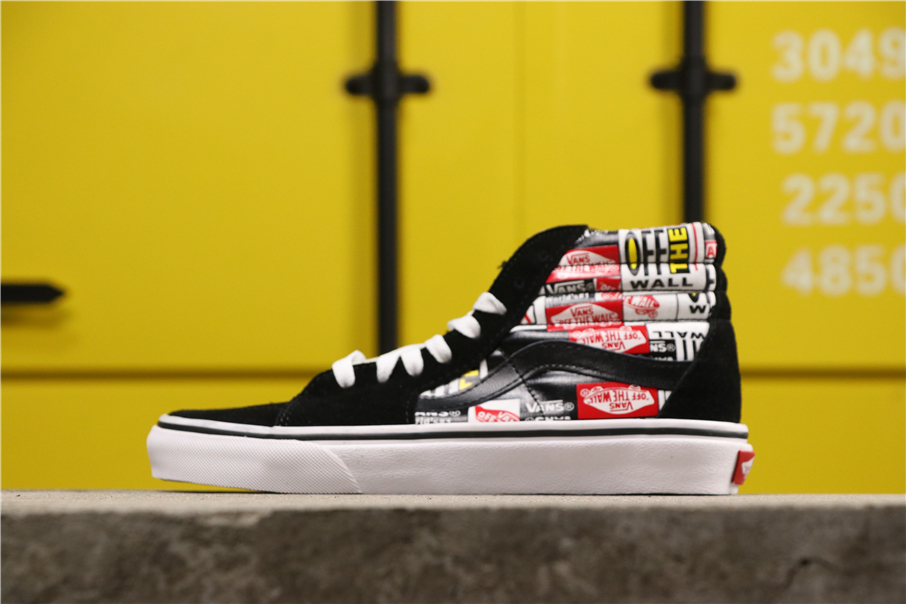 vans black white mix