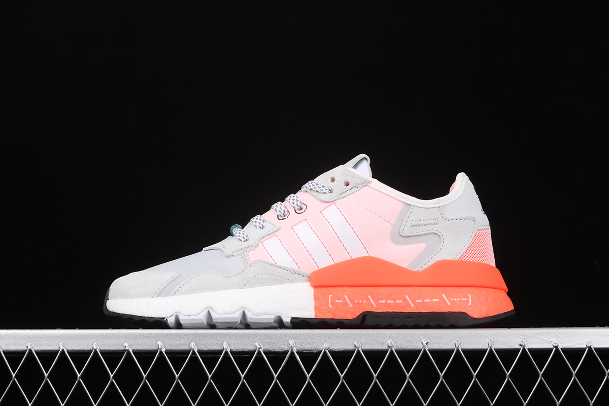 adidas nite jogger cloud white solar red