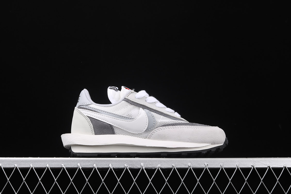 nike sacai white grey