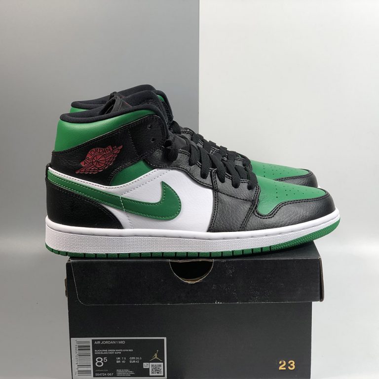 black pine green white jordan 1