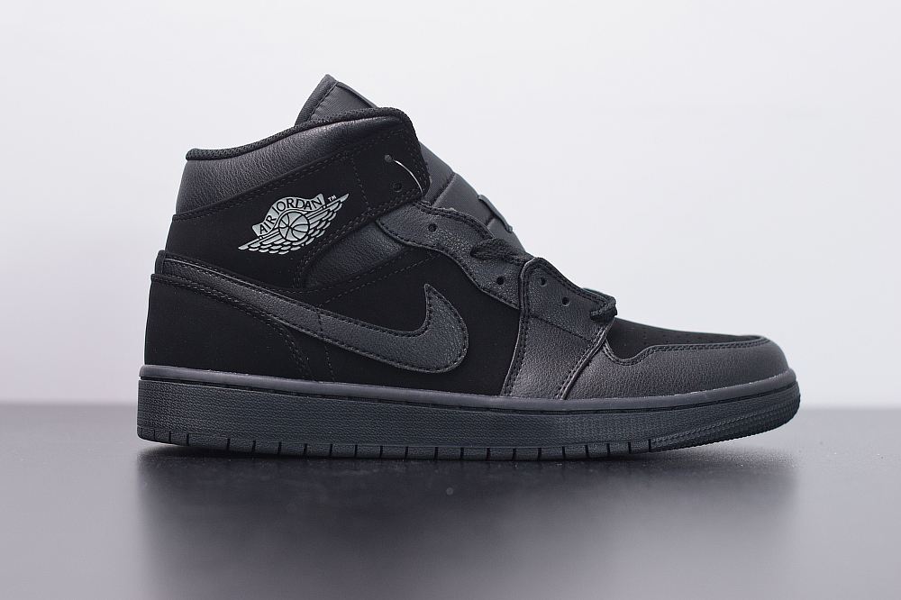 jordan one mid black