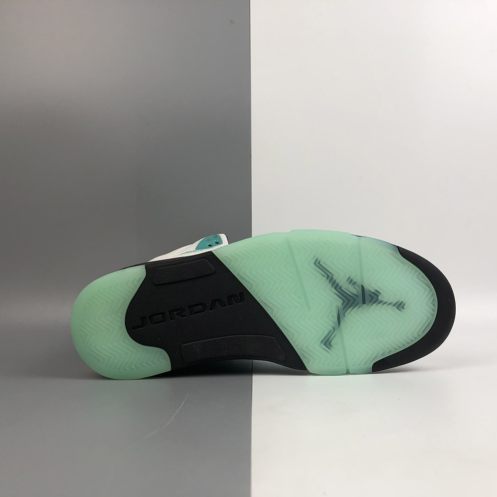 Air-Jordan-5-White-Black-White-Island-Green-For-Sale-2