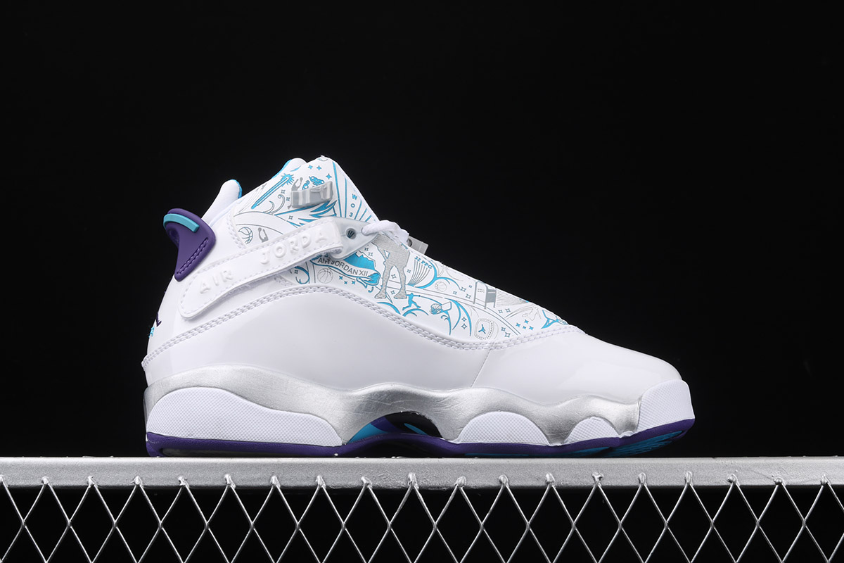 Air Jordan 6 Rings Utah Jazz White Court Purple Silver Vivid Blue For Sale The Sole Line Air Jordan 6 Rings Utah Jazz White Court Purple Silver Vivid Blue For Sale The Sole Line
