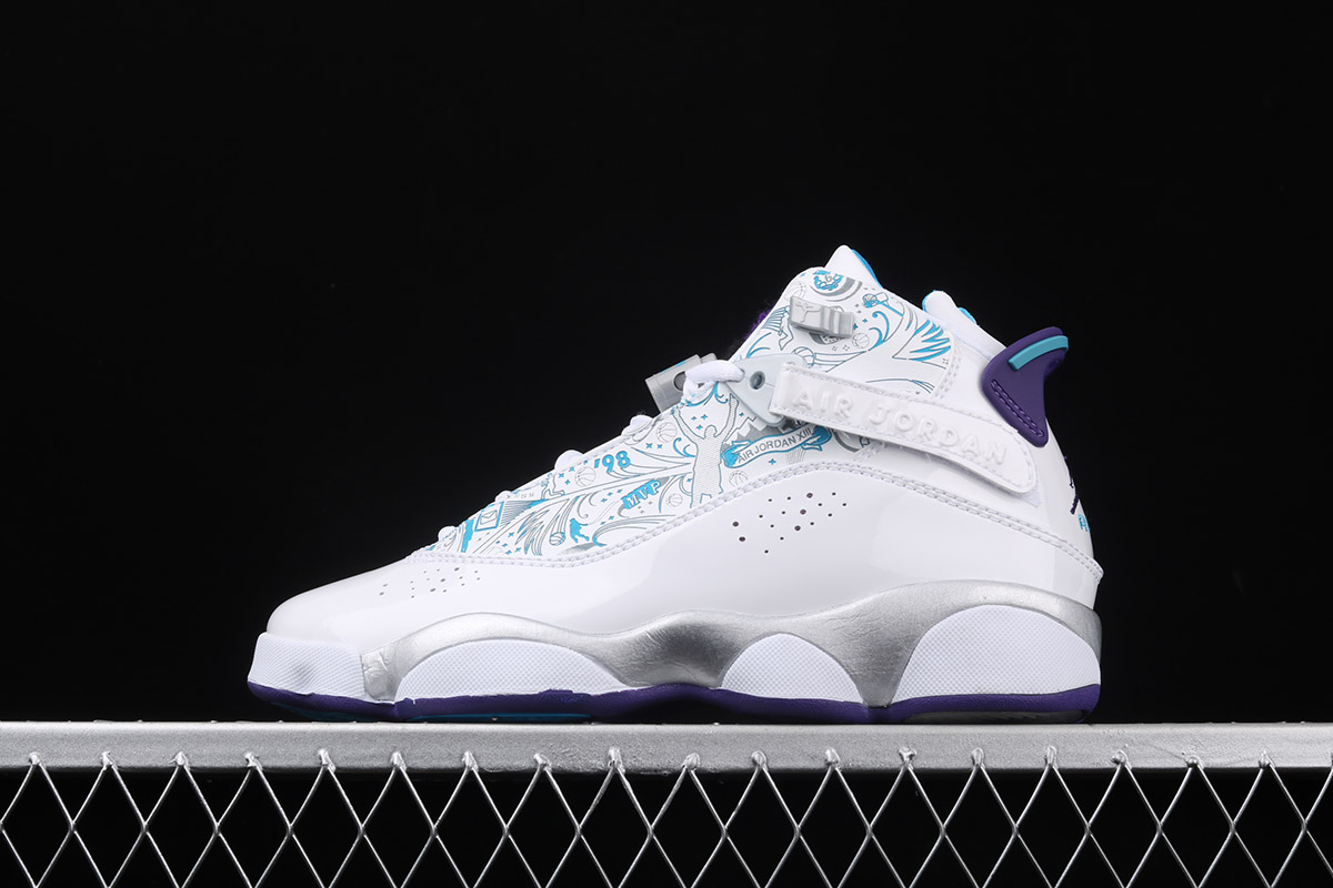 purple jordan 6 rings
