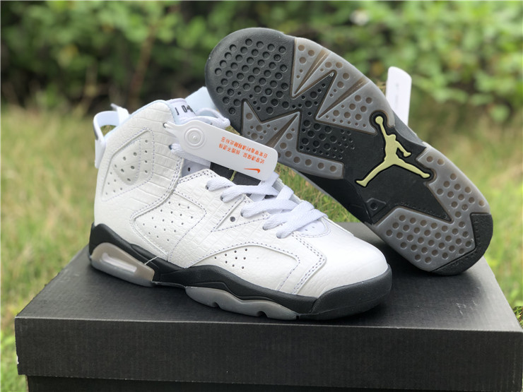 all white retro 6