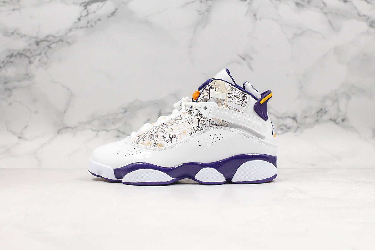 jordan 6 rings purple white