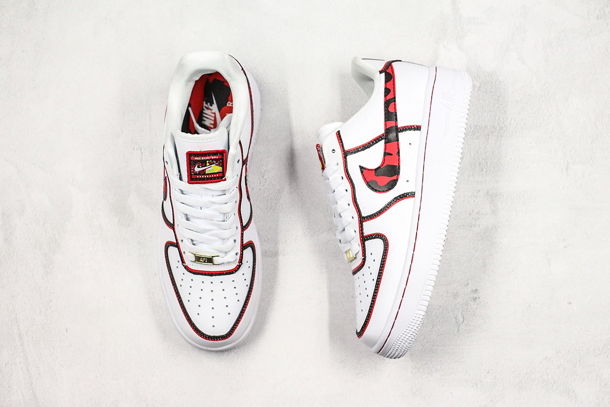 nike air force 1 07 red black