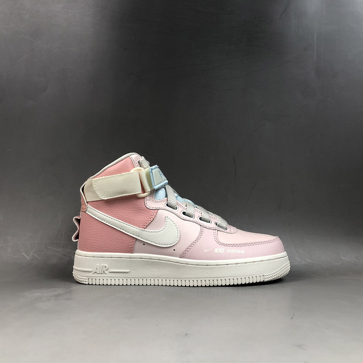 nike air force 1 high all pink