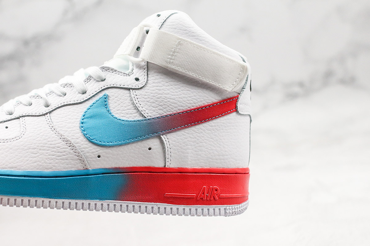 nike air force red blue and white