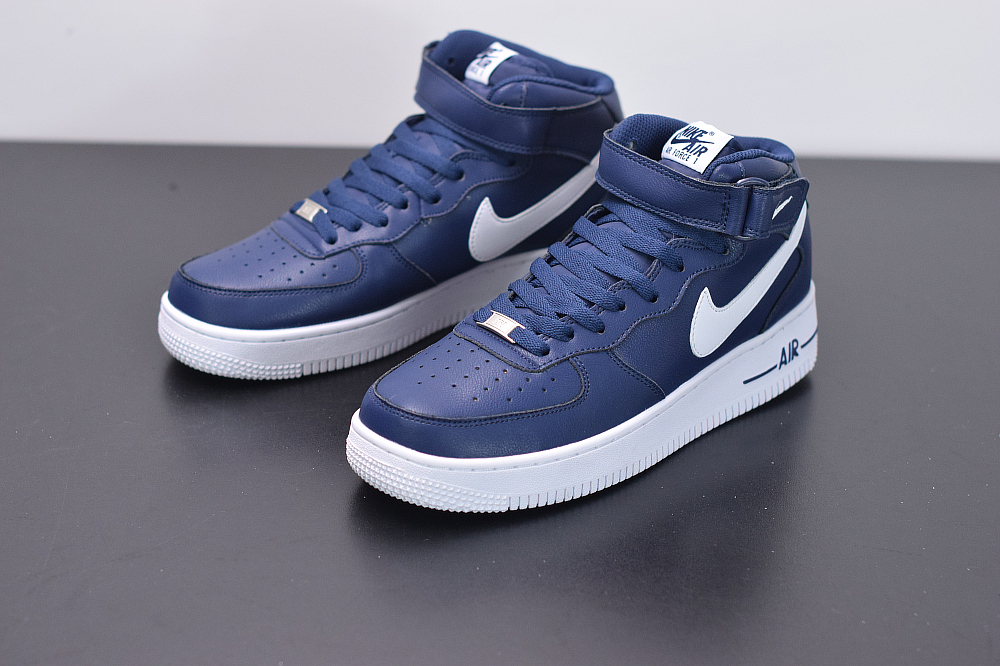 navy and white air force 1