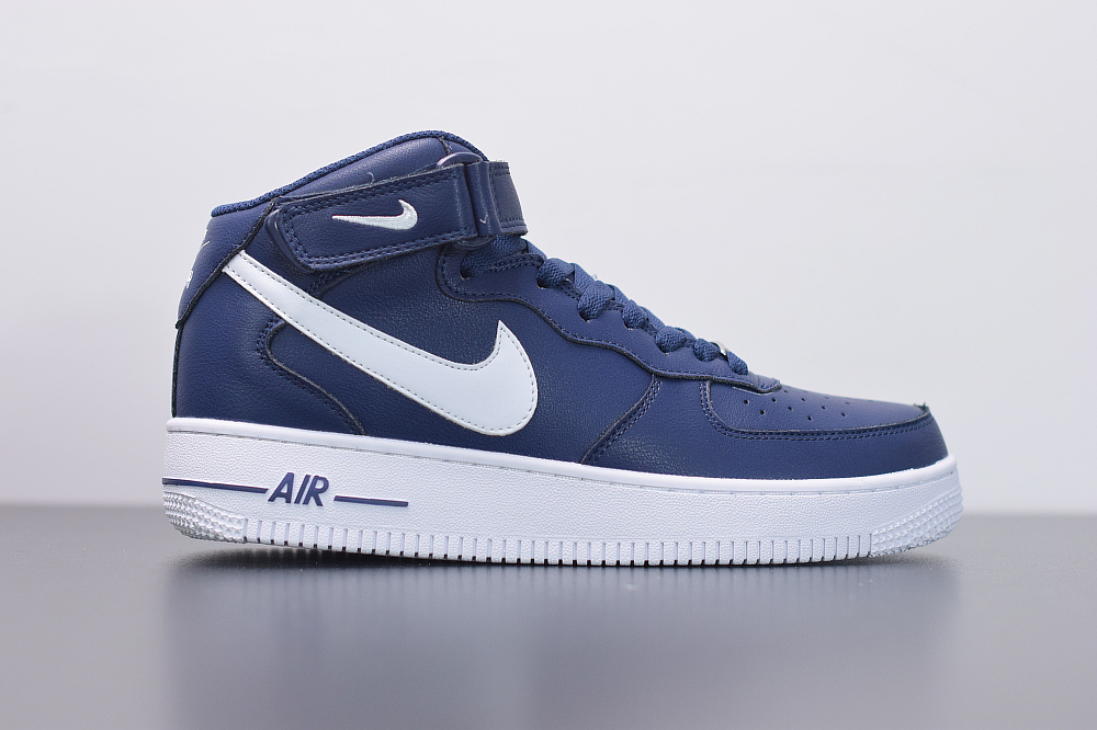 Nike Air Force 1 Mid Midnight Navy/White For Sale – The Sole Line