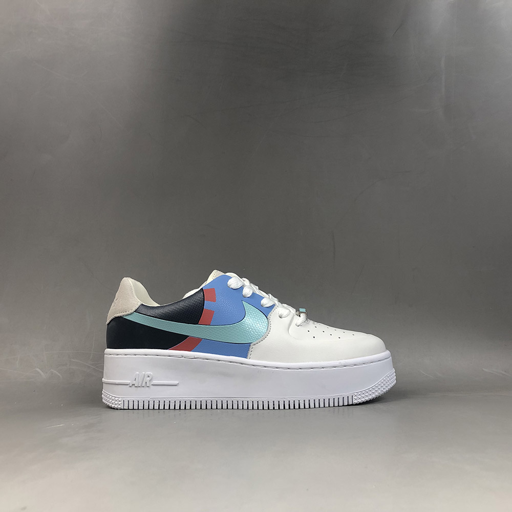 light blue womens air force ones