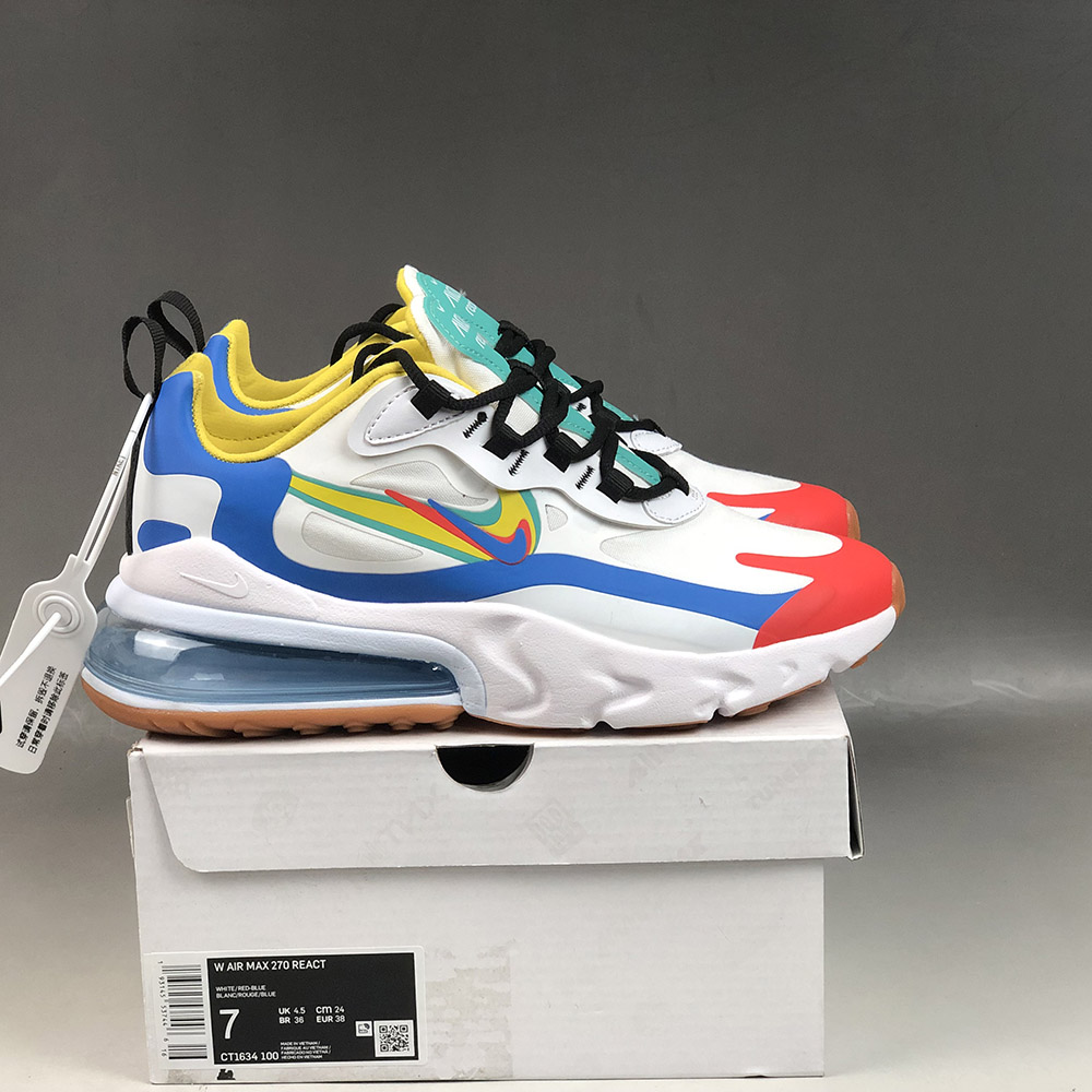 blue and yellow air max 270