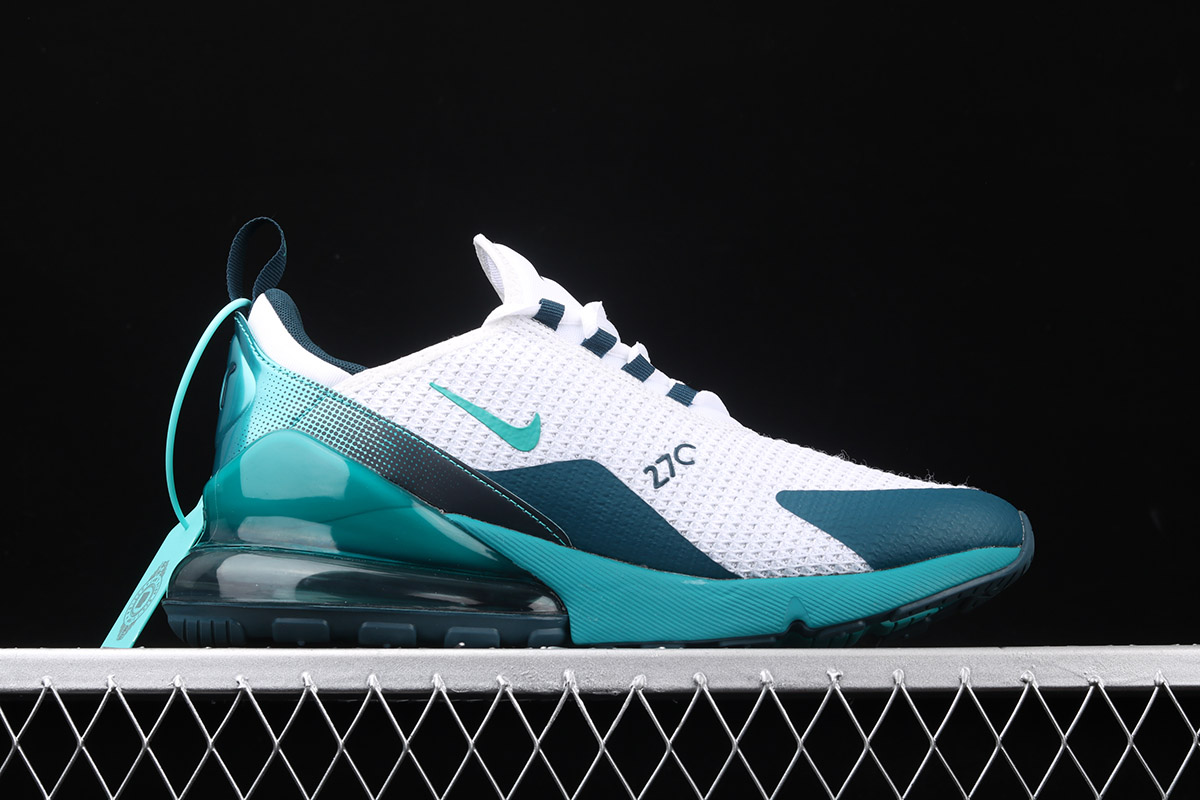 air max 270 white and teal