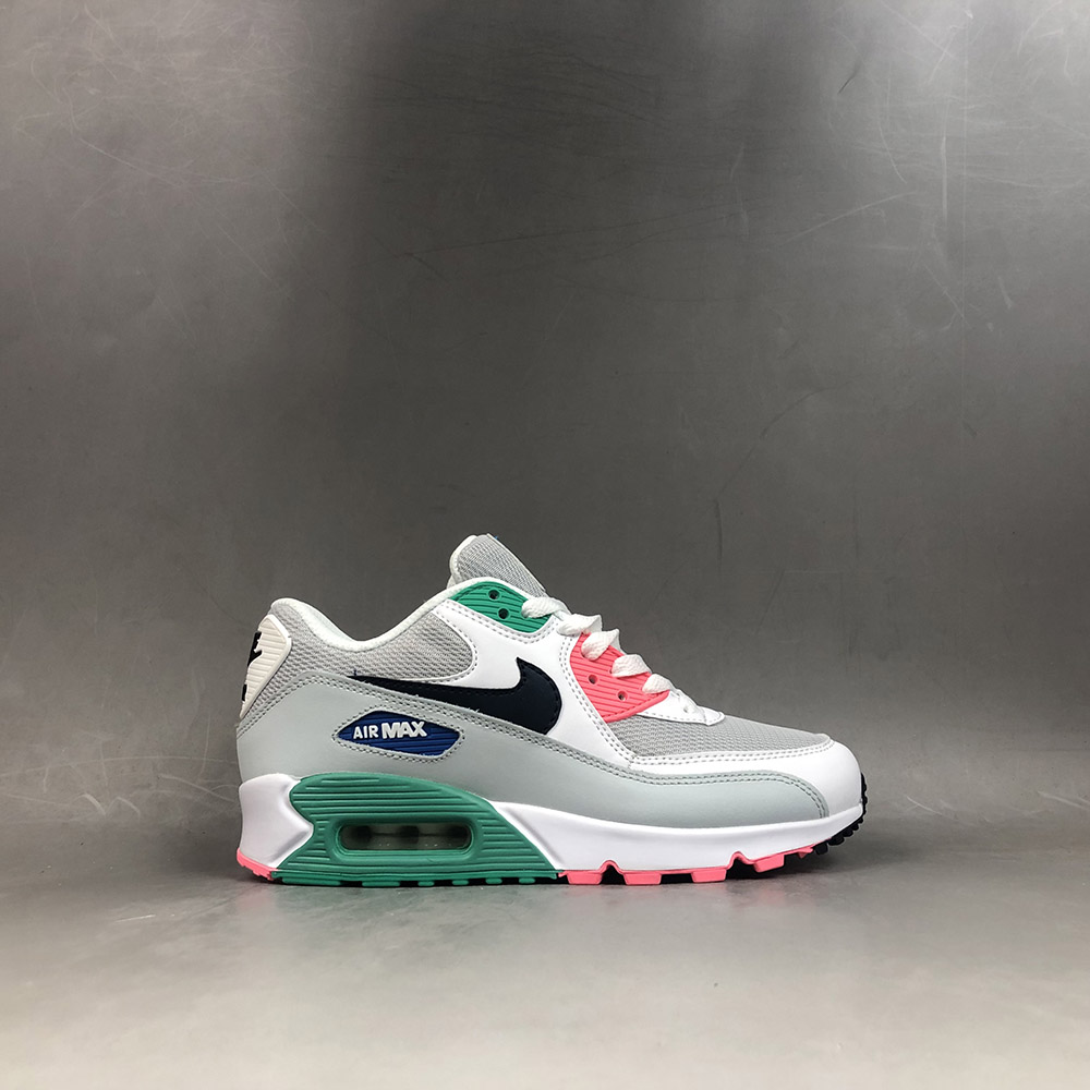 nike air max 90 white green pink